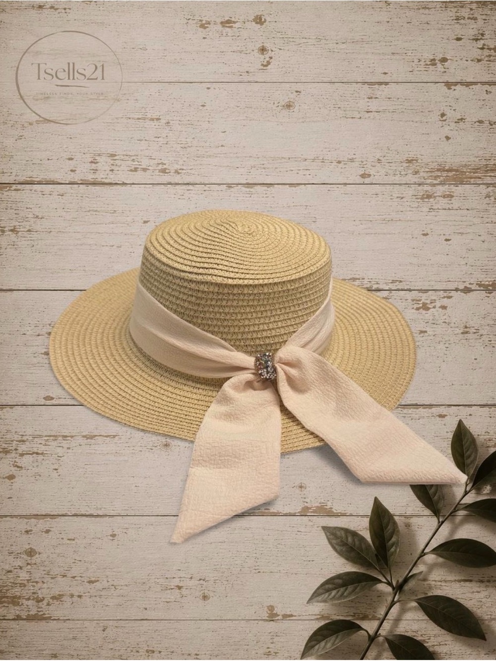 Paper Straw Boater Hat